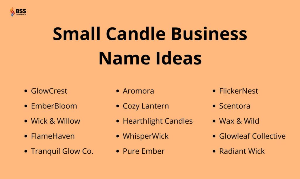 small candle business name ideas