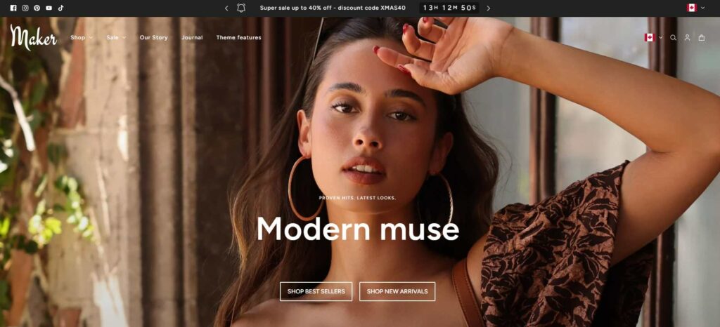 maker customizable shopify themes