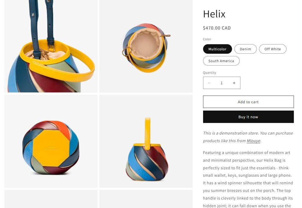 Dawn theme - product page with image scroll