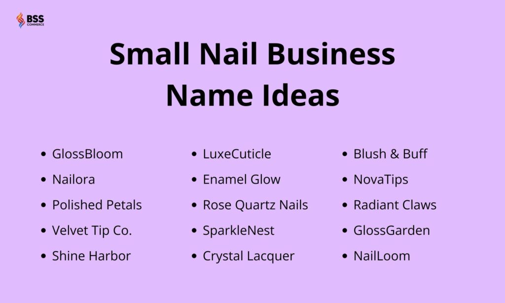 small nail business name ideas