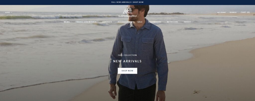 Shopify T-shirt store - Surfside Supply