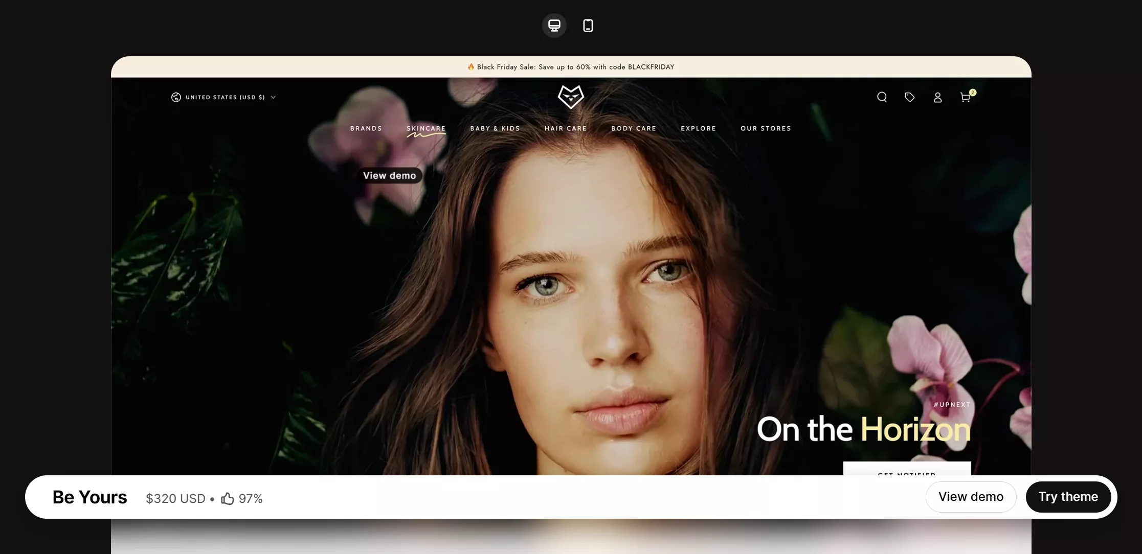 be yours theme listing preview