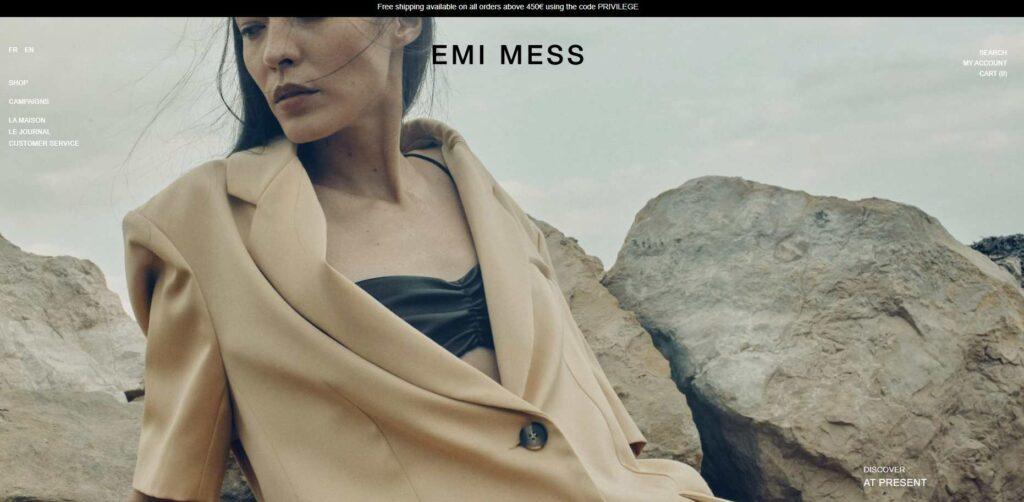 a real Shopify clothing store using Shopify Flow theme