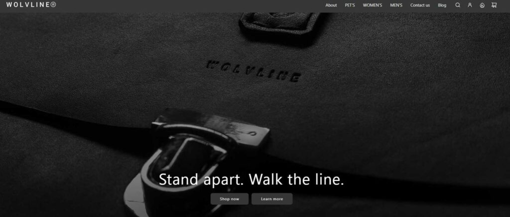a real Shopify store using Shopify Flow theme