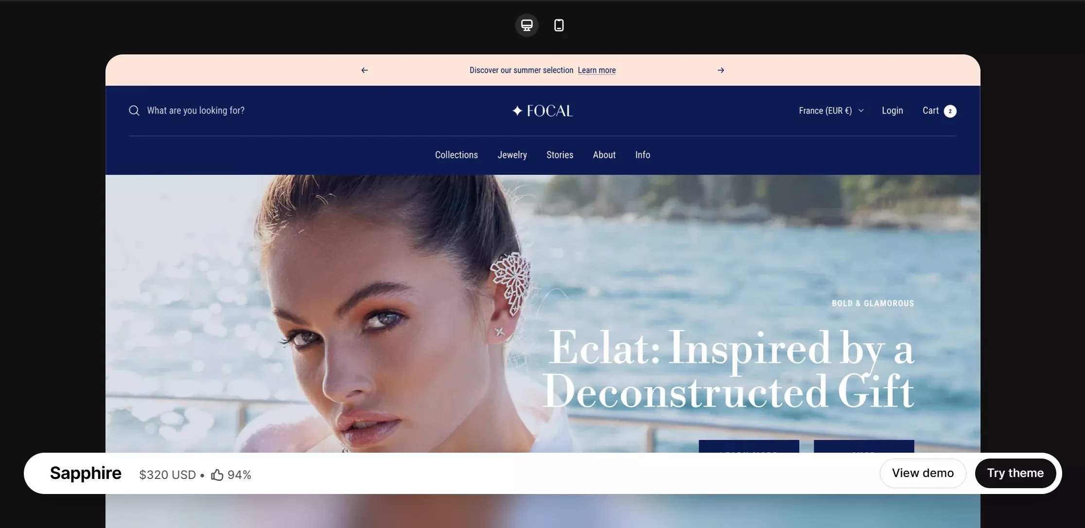 focal theme listing preview