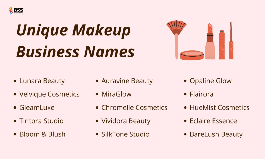 unique makeup business name ideas