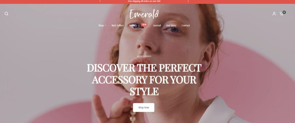 Onyx preset of Vision Shopify Theme 