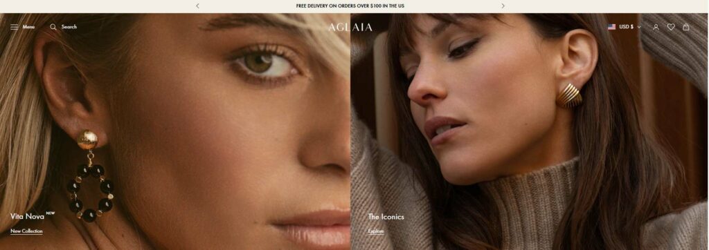 real jewelry store using Shopify Prestige Theme