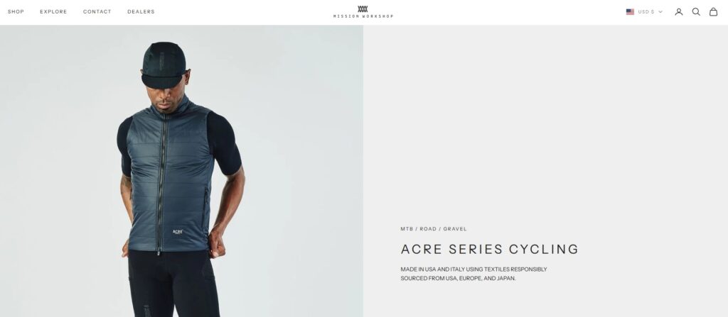 real apparel store using Shopify Prestige Theme
