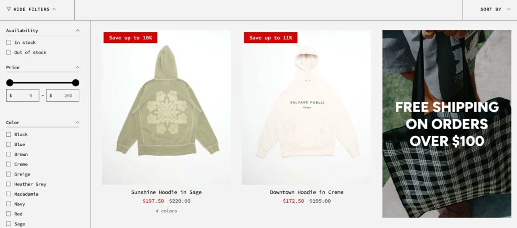 product discovery and promotions in Broadcast Shopify Theme 
