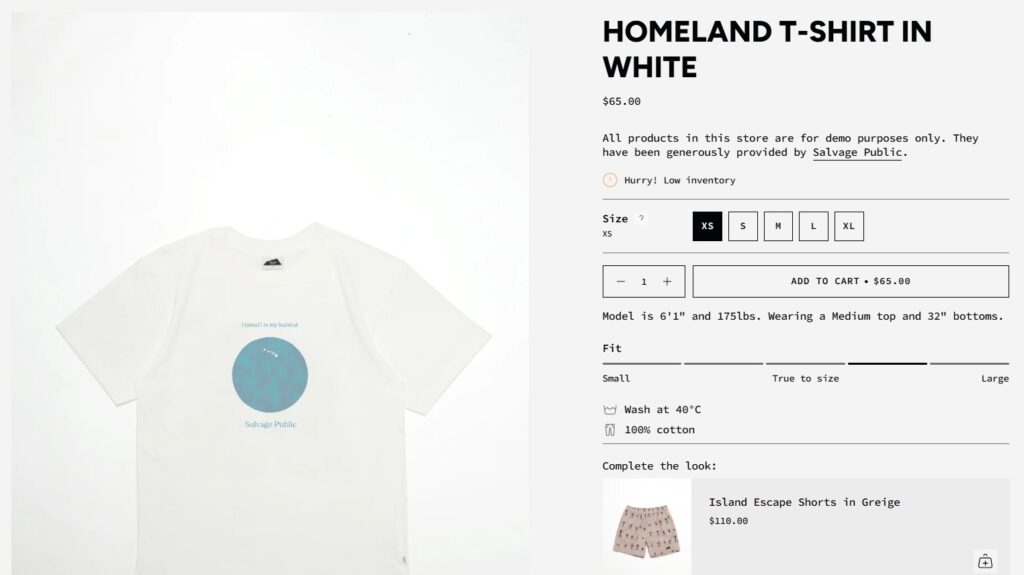 product pages in Broadcast Shopify Theme 
