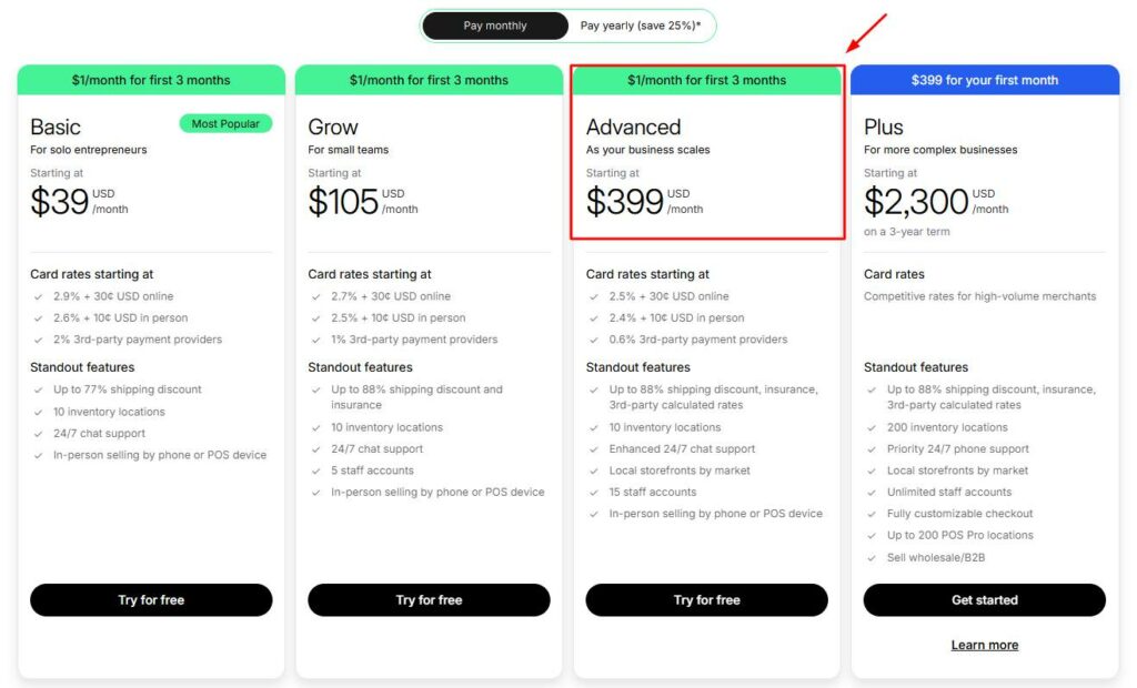 shopify advanced pricing