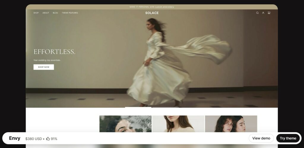 Envy - best mobile Shopify theme