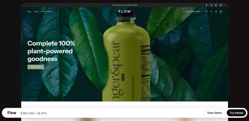 Flow - mobile-friendly Shopify theme