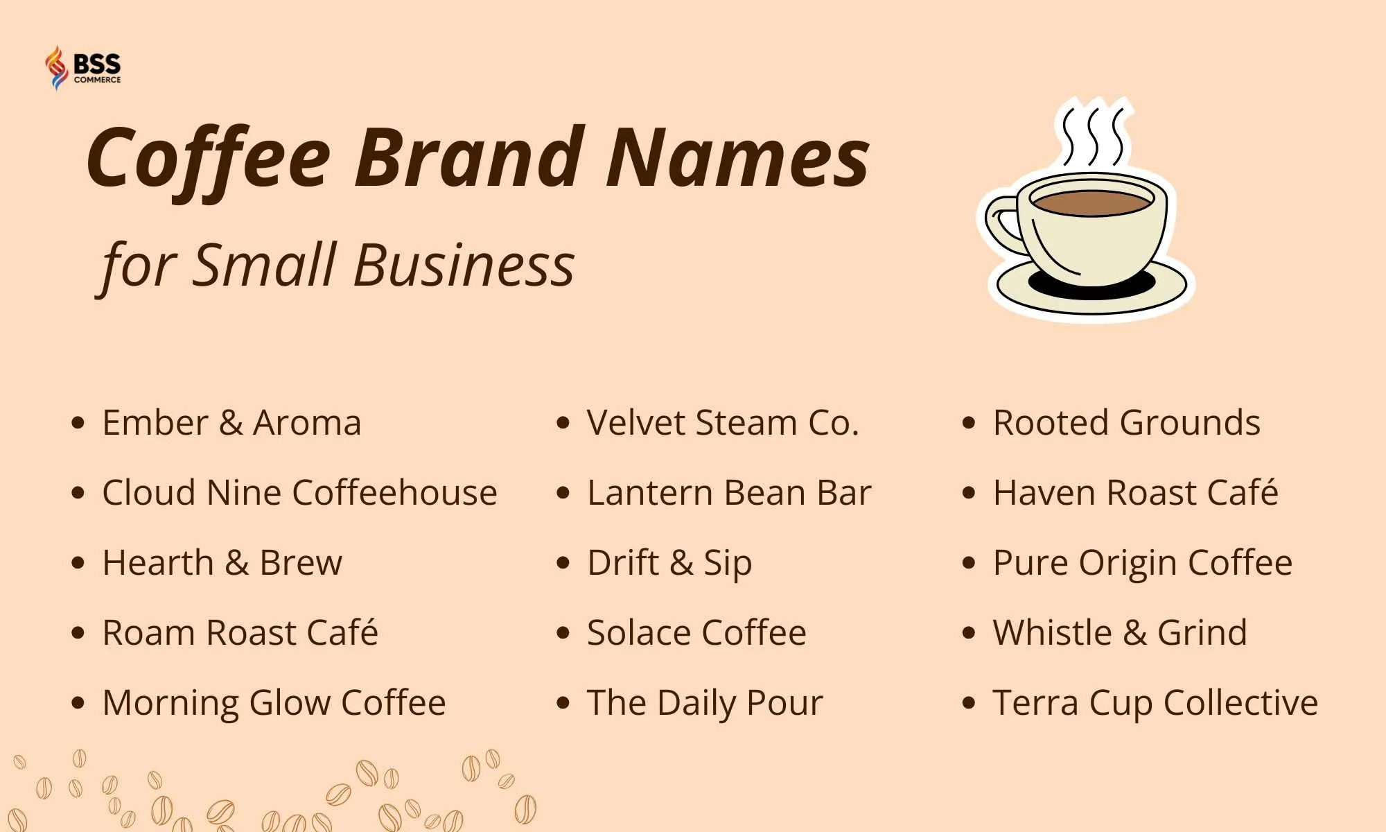 small coffee shop name ideas