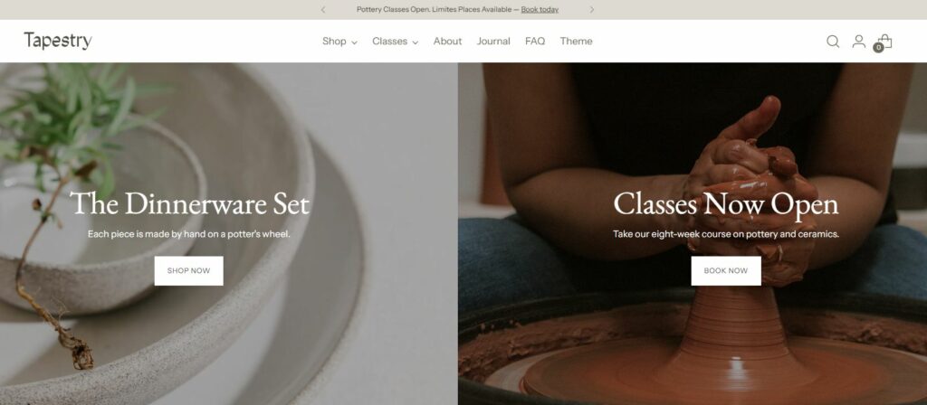 Stiletto Shopify Theme preset - Tapestry