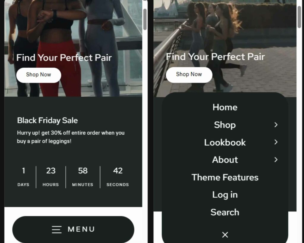 Streamline theme on mobile