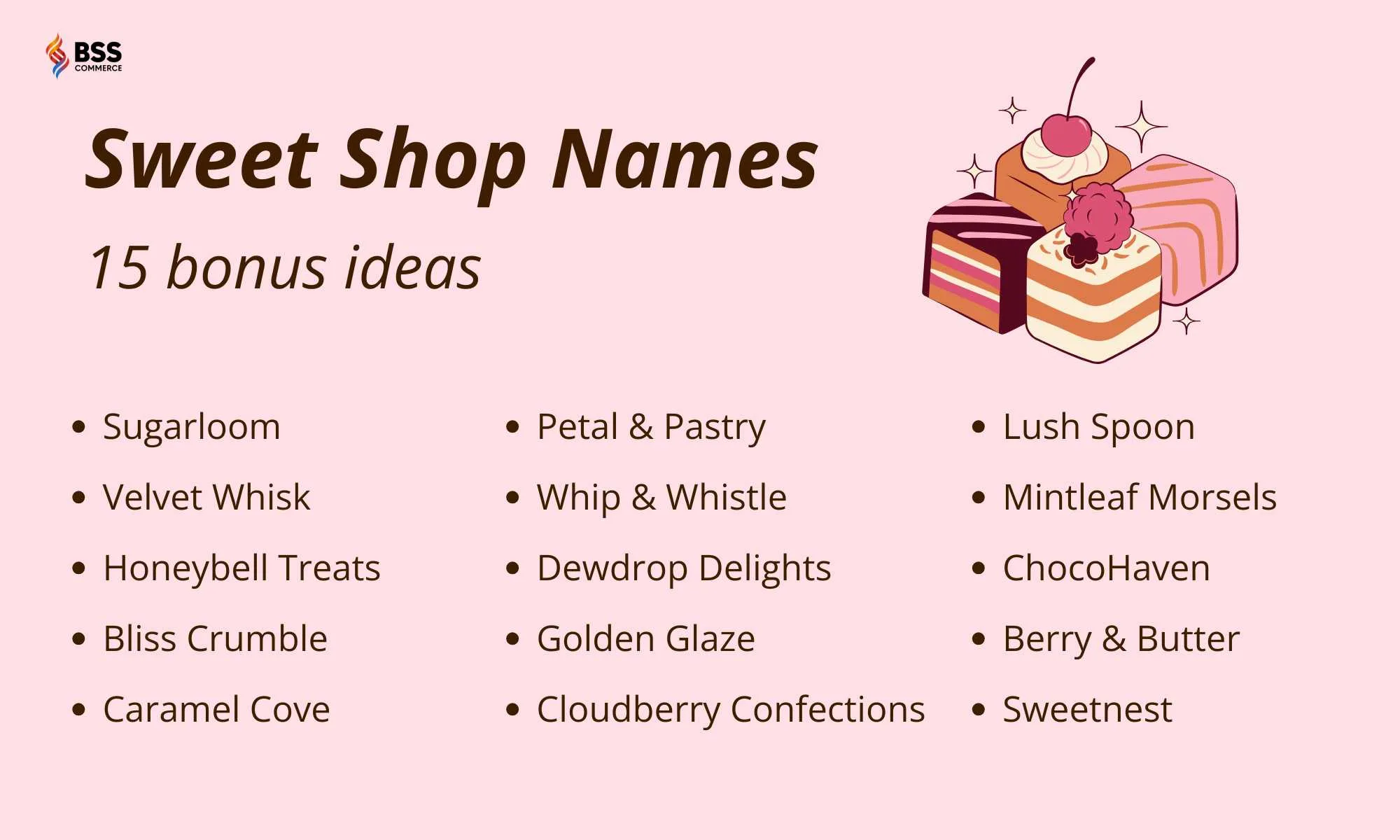 sweet shop name ideas