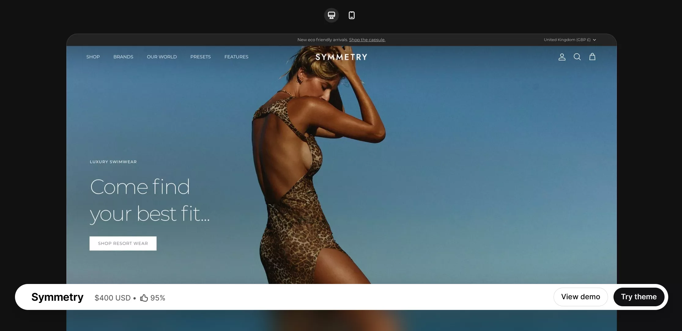 symmetry theme listing preview