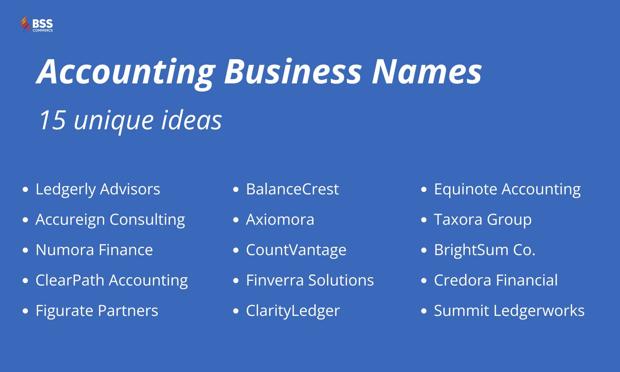 unique accounting business names