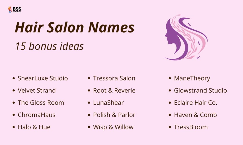 unique hair salon names ideas