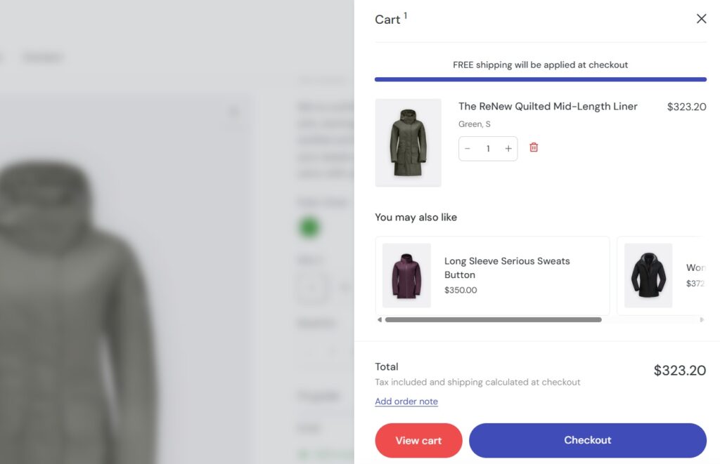 Cross-selling feature in Shopify Vision Theme