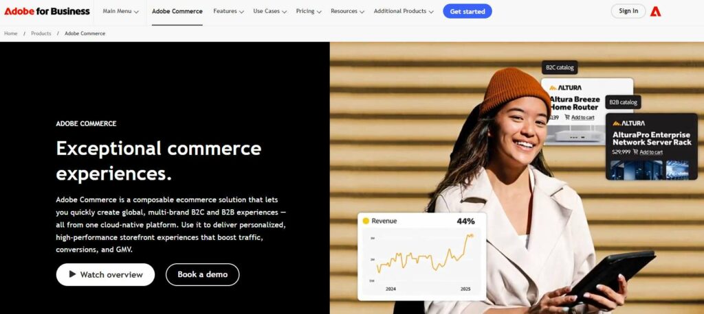 Adobe Commerce (Magento) - best ecommerce platform for B2B