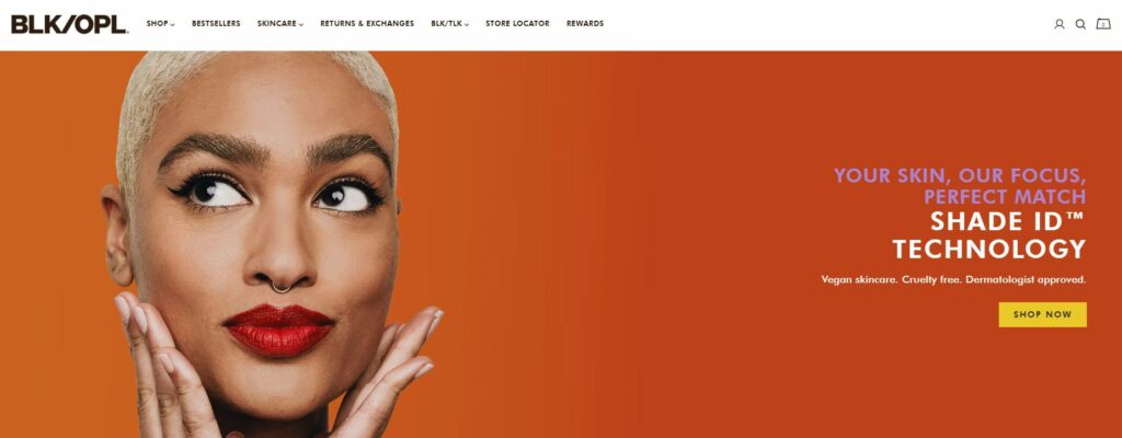 shopify blockshop theme example in beauty niche
