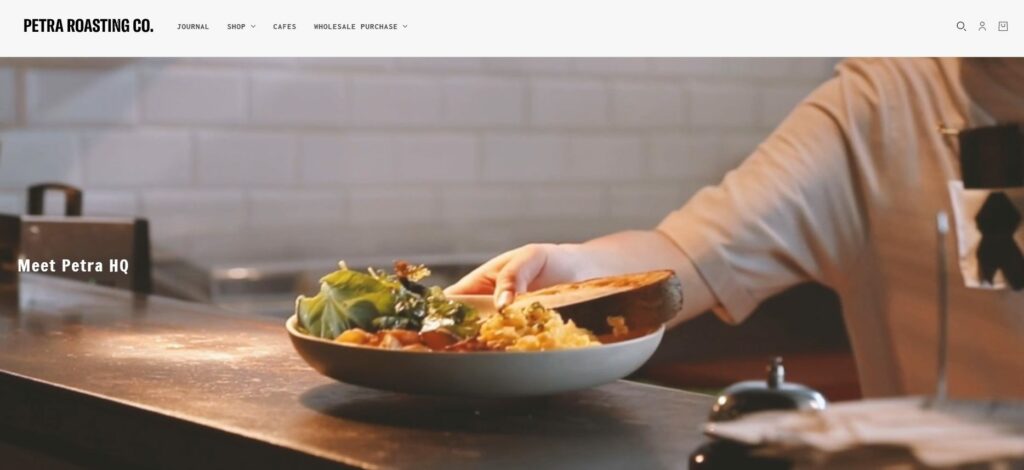 shopify blockshop theme example in food & beverage niche
