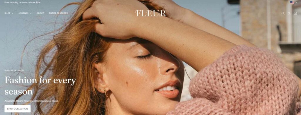 blockshop shopify theme - fleur preset