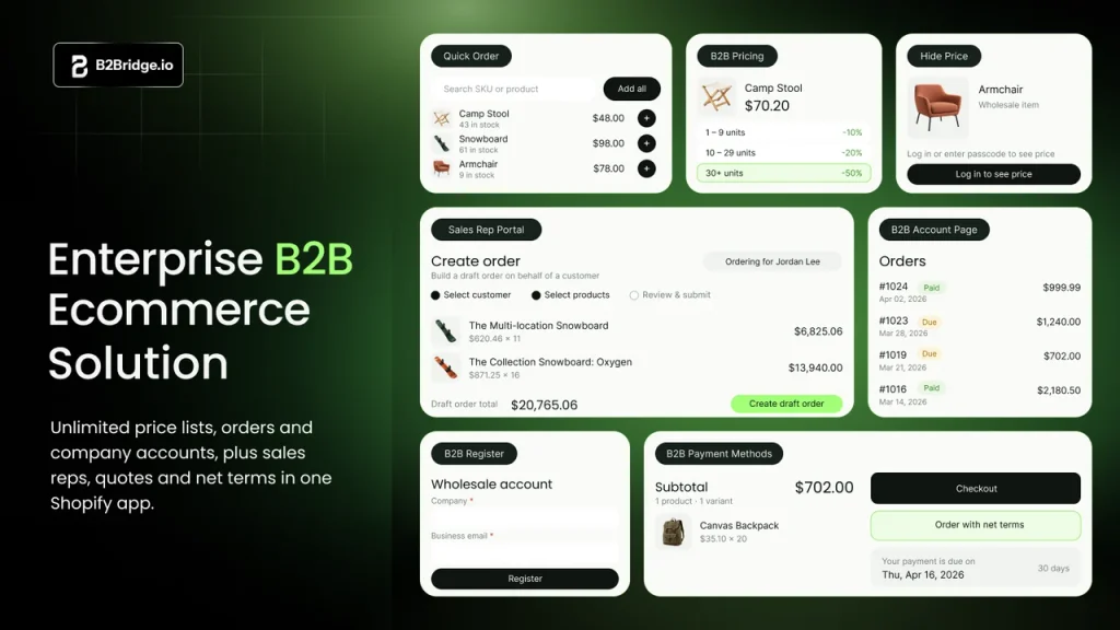 B2Bridge app listing hero