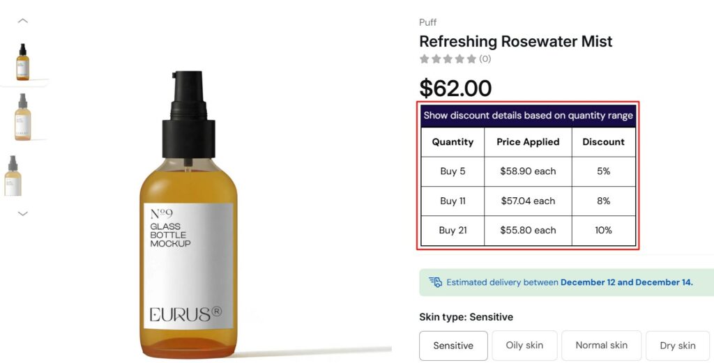 quantity-based tiered pricing after using BSS B2B Solution