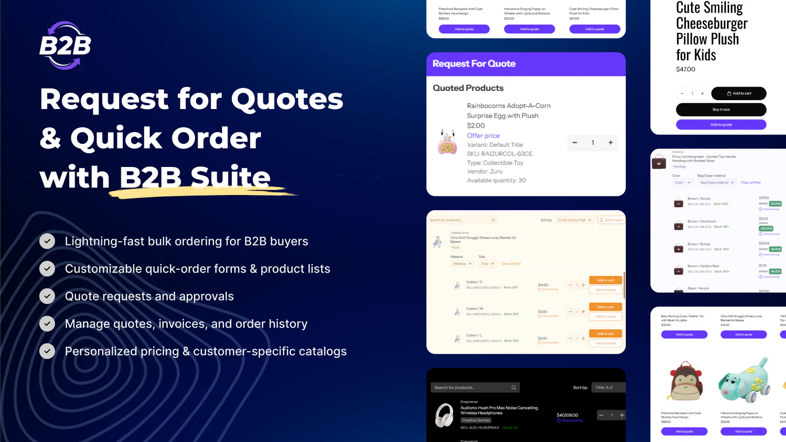 BSS B2B Quote hero