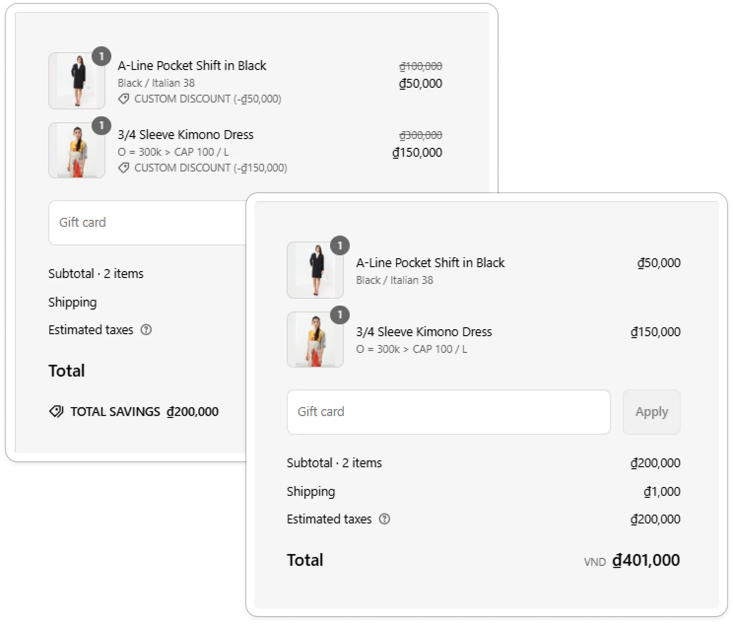 custom pricing