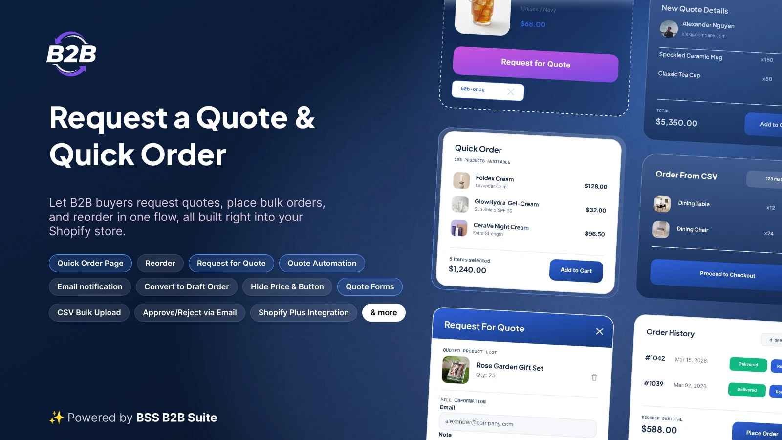 BSS B2B Quote hero