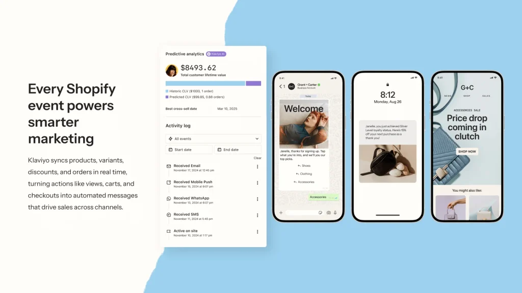 Klaviyo app - best shopify app for BFCM